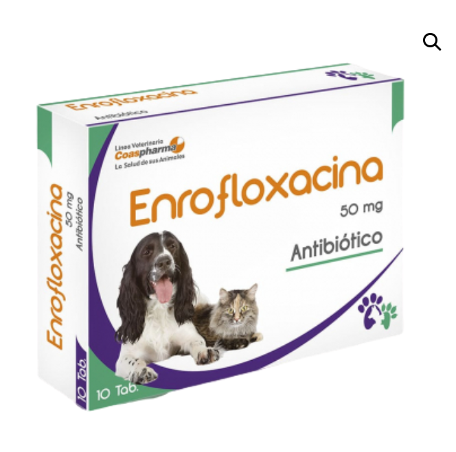 ENROFLOXACINO X 50 MG TABLETA (1 TABLETA)